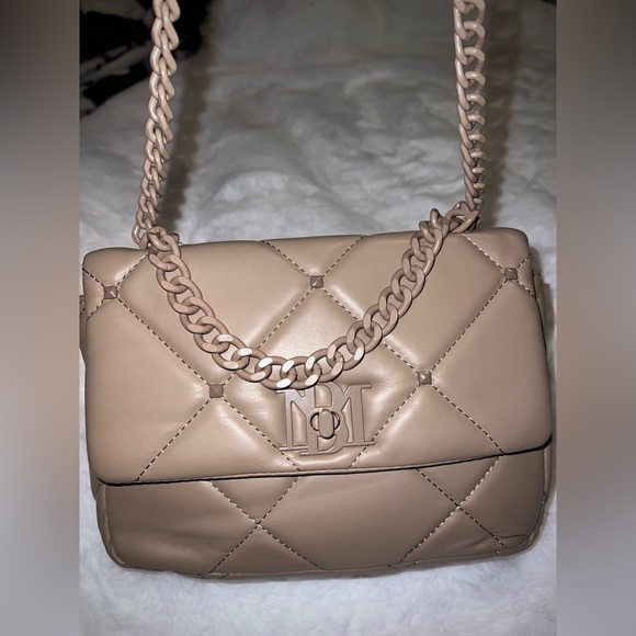 Badgley Mischka Quilted Studded Vegan Leather Bag - Picture 3 of 10